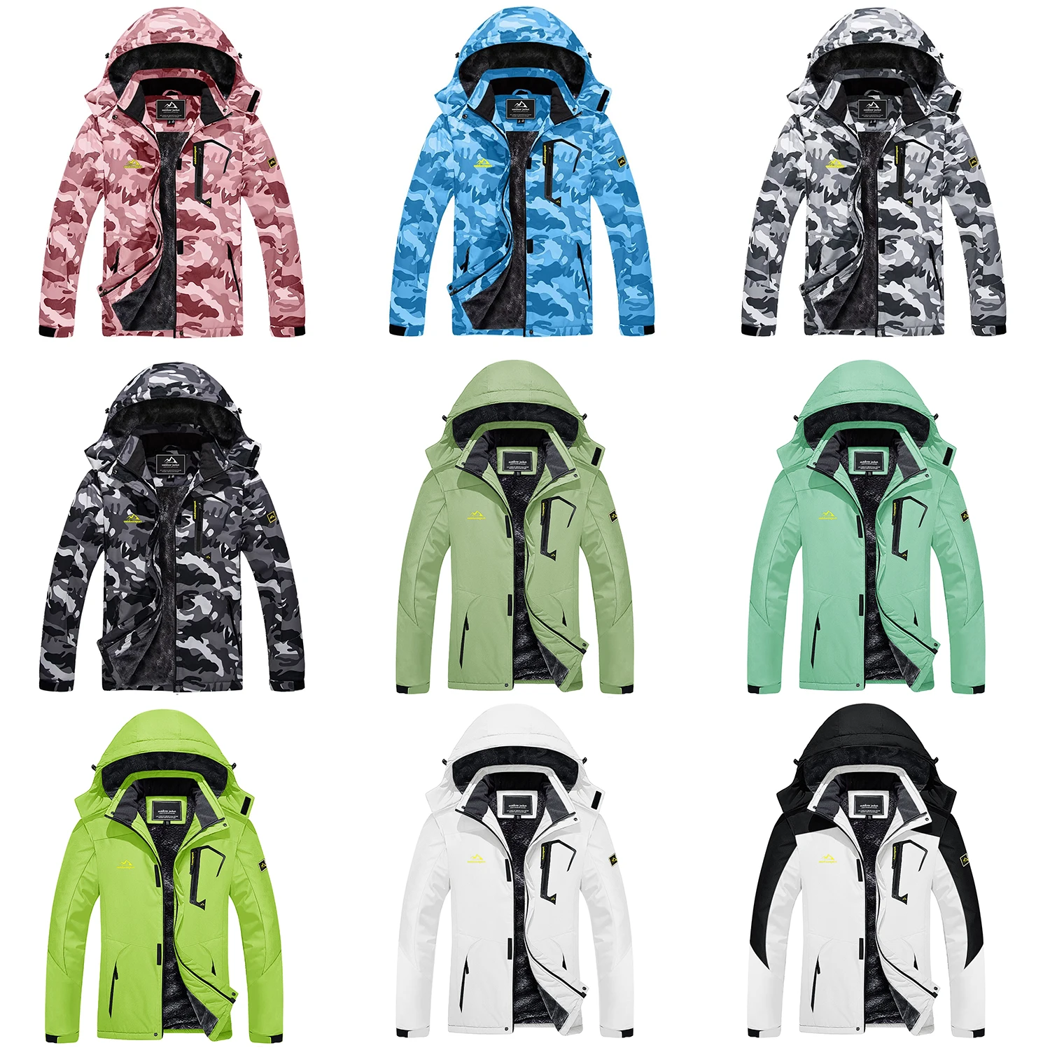 TACVASEN Women Winter Fashion Ski Snowboard Jacket Thermal Fleece Waterproof Fish Casual Work Rain Jacket Coat Windbreaker Parka TACVASEN Women Winter Fashion Ski Snowboard Jacket Thermal Fleece Waterproof Fish Casual Work Rain Jacket Coat Windbreaker Parka